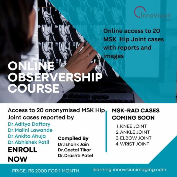 Hip MRI Online Observership cover