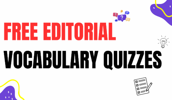 Free Editorial Vocabulary Quizzes cover