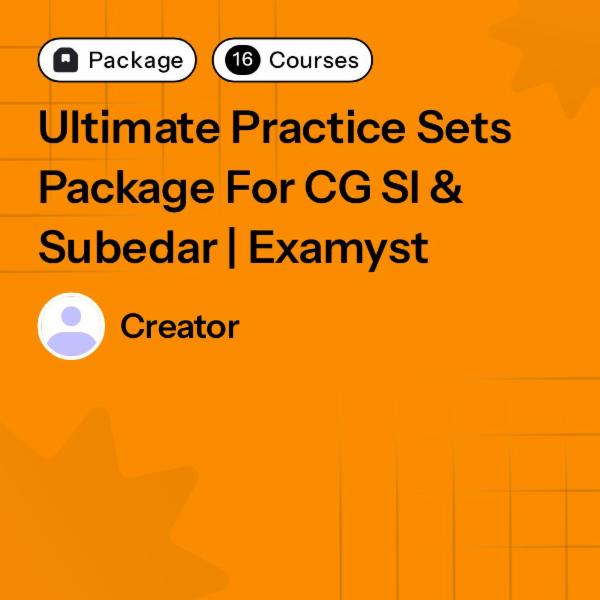 Ultimate Practice Sets Package For CG SI & Subedar | Examyst cover