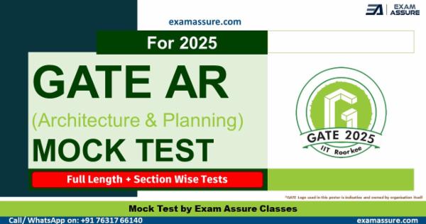 GATE AR 2025 Test Series (Architecture and Planning) cover