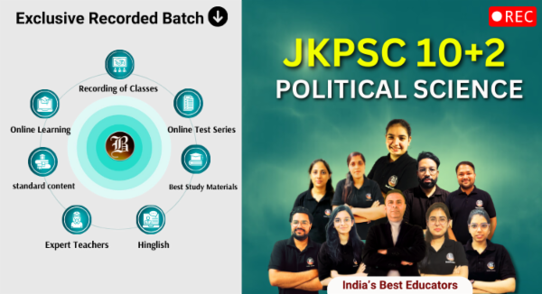 JKPSC 10+2 Lecturer Political science Recorded Batch cover
