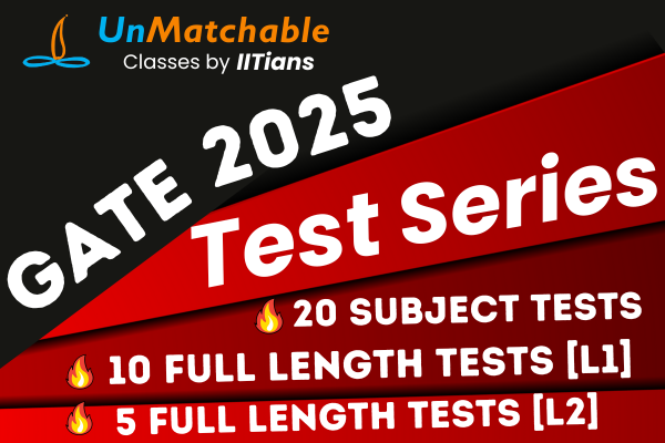 UnMatchable TEST Series for GATE 2025 cover