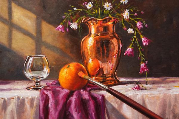 Mastering Realistic Still Life: Acrylic Painting Course for All Skill Levels cover