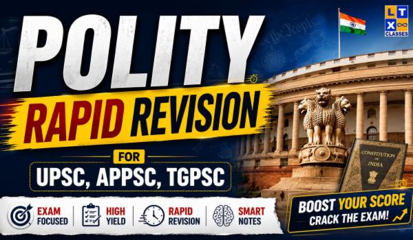 Polity Rapid Revision for UPSC, APPSC, TGPSC cover
