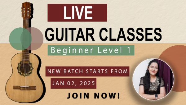 JANUARY 2025 - LIVE GUITAR CLASSES - pre - Bookings Open cover