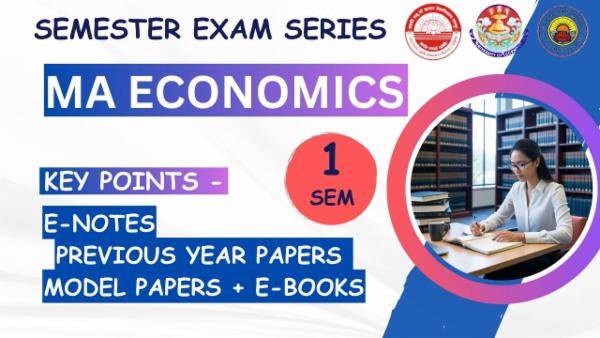 MA Economics 1st Semester Exam Preparation Series 2025 | For Lucknow University/CSJMU Kanpur/DDU University Students cover