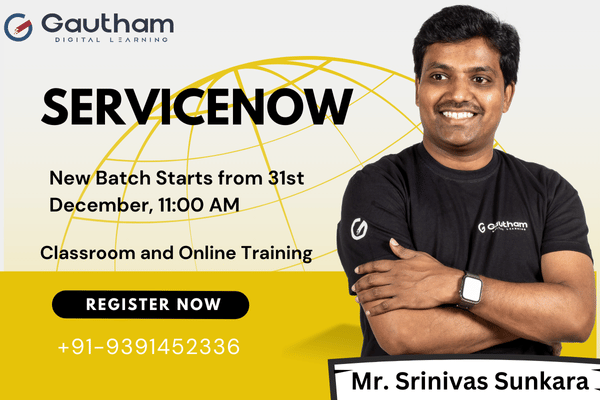 ServiceNow Live Classes : New Batch Starts from 31st December 2024 11:00 AM cover