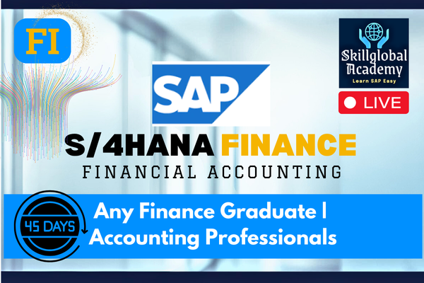 SAP S/4HANA Finance (FI) LIVE Interactive Course for Junior Consultant Role cover