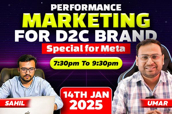 Performance Marketing for D2C BootCamp (Meta Special) - 2025 cover