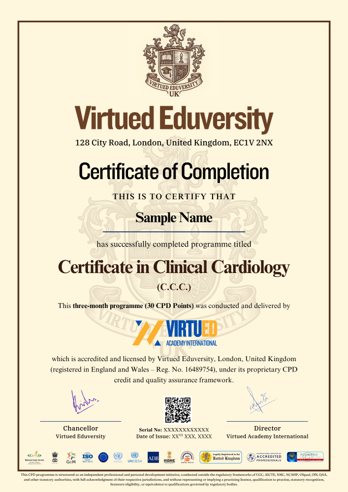 Cardiology Course Certificate