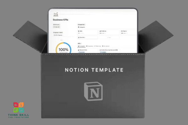 Notion Template - Key Metrics Manager (Business KPIs) cover