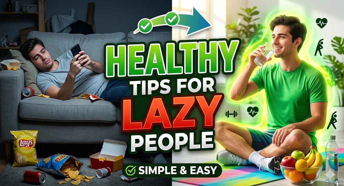 Healthy tips for lazy people  cover