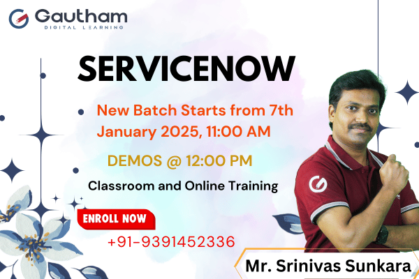 ServiceNow Live Classes : New Batch Starts from 7th January 2025 11:00 AM cover