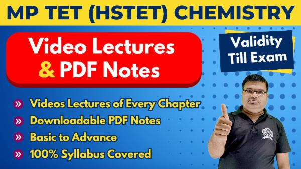 Video Lectures MP TET (HSTET) Chemistry (Validity Till Exam) cover
