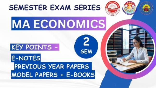 MA Economics 2nd Semester Exam Preparation Series 2025 | For Lucknow University/CSJMU Kanpur/DDU University Students cover