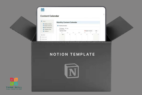 Notion Template - Monthly Content Calendar cover