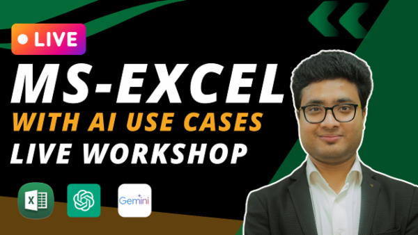 MS-Excel With AI Live Training cover