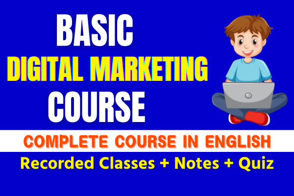 Basic Digital Marketing Course cover