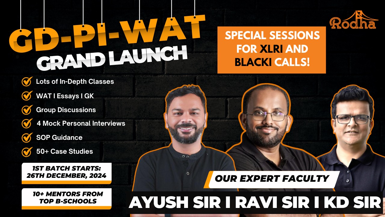 Comprehensive GDPI | WAT Preparation with special courses on XLRI  BLACKI calls cover