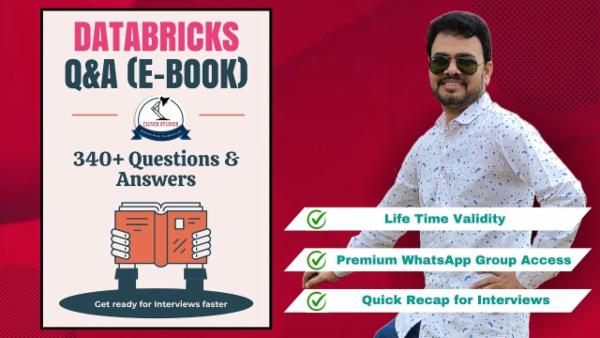 Databricks Questions and Answers (340+)-eBook cover