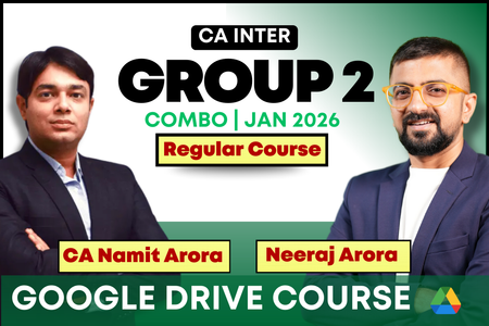 CA Inter Group-2 Combo for January 2026 | Google Drive | Neeraj Arora & CA Namit Arora cover