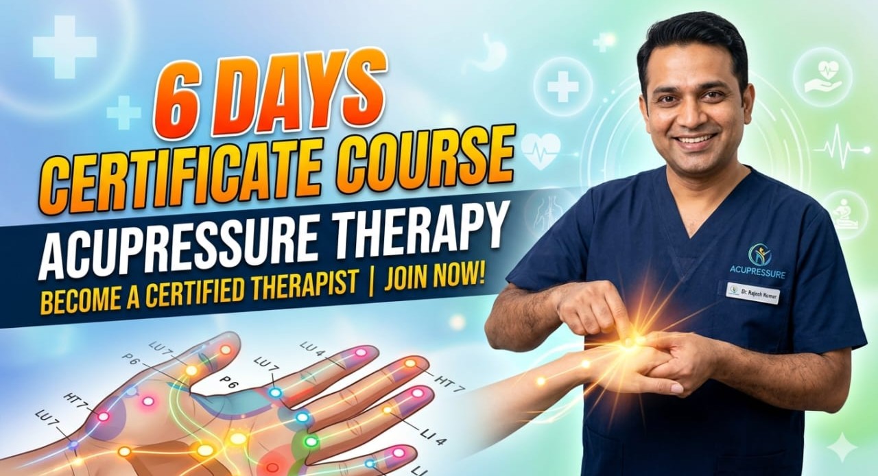 6 days Certificate course in acupressure Therapy  cover