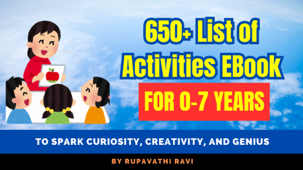 650+ Brain Boosting Fun & Educational Activities for 0-7 Kids cover