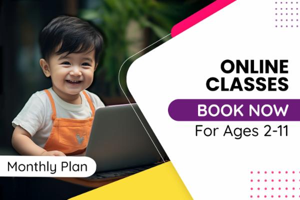Online Classes Monthly Plan for Ages 2 - 11 cover