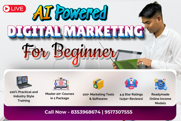AI Powered Digital Marketing Course 2025: Annual Access with 100+ Tools & Live Support cover