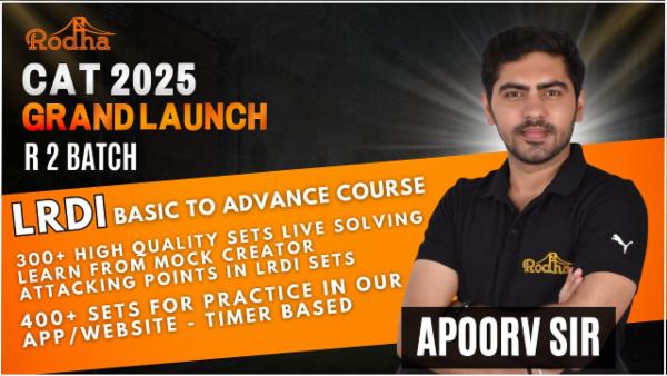 CAT 2025 | Batch - R2 ( Hinglish)) I Zero To Zenith LRDI cover