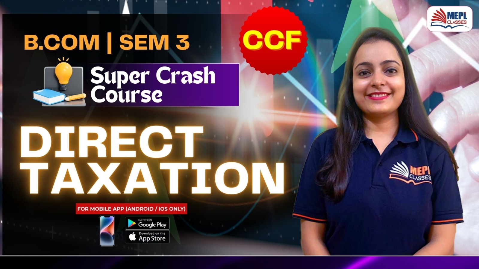 B.COM - SEMESTER 3 - SUPER CRASH COURSE - DIRECT TAX - FOR MOBILE APP (ANDROID/IOS ONLY) cover