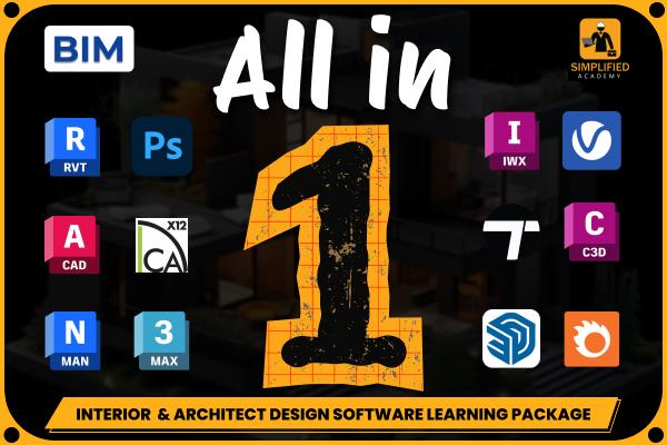 All in One Interior & Architect Design Software Learning Package. cover