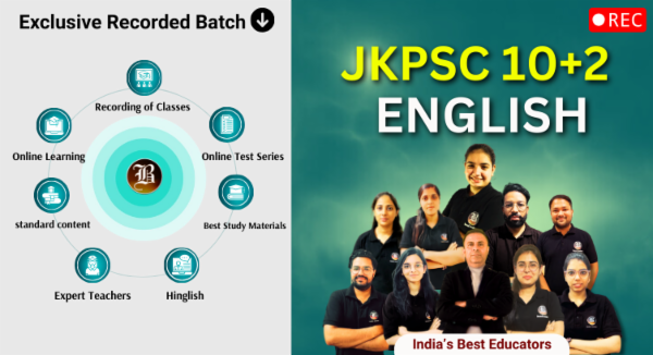 JKPSC 10+2 Lecturer English Recorded Batch cover