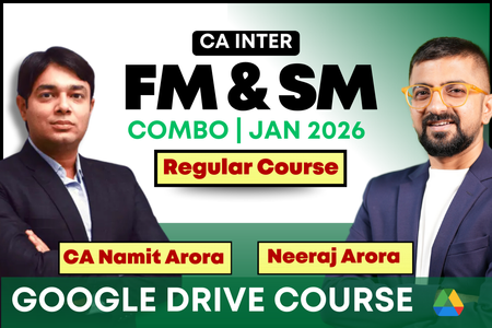 CA Inter FM & SM Combo for January 2026 | Google Drive | CA Namit Arora & Neeraj Arora cover