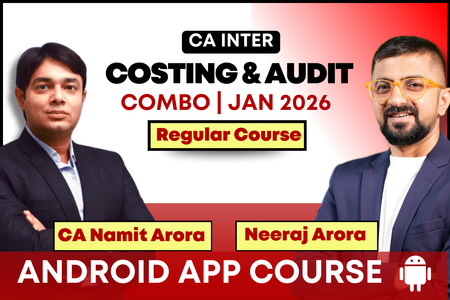 CA Inter Audit & Costing Combo for January 2026 | Android App | Neeraj Arora & CA Namit Arora cover