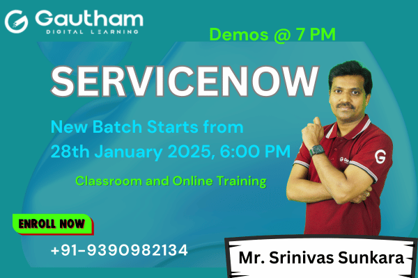 ServiceNow Live Classes : New Batch Starts from 28th January 2025 6:00 PM cover