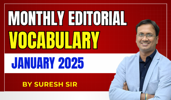 Monthly Editorial Vocabulary January 2025 cover