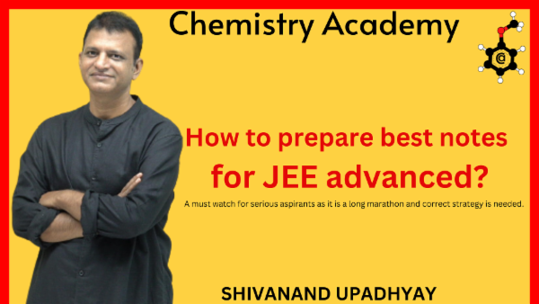 How to prepare class notes in chemistry for JEE preparation. cover