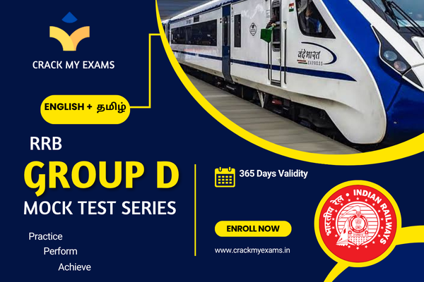 RRB GROUP D ( ENGLISH + TAMIL) TEST SERIES cover
