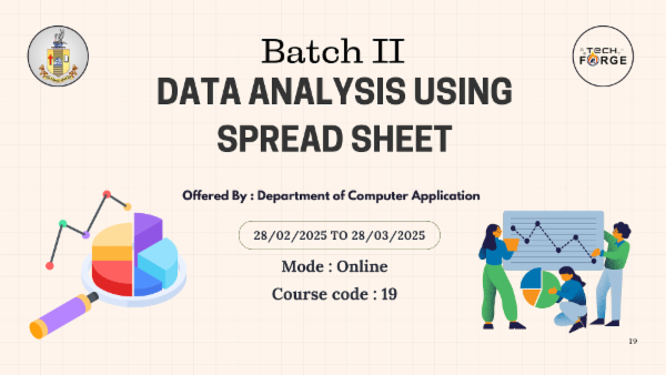 Data Analysis Using Spread Sheet Batch II cover