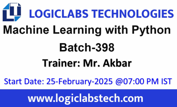 Machine Learning with Python By Mr. Akbar-Batch -398