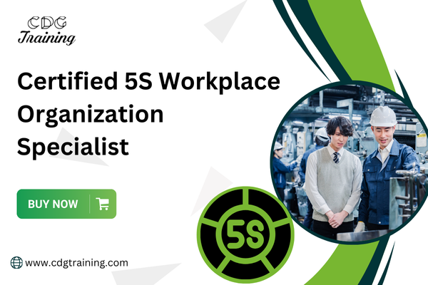 Certified 5S Workplace Organization Specialist cover