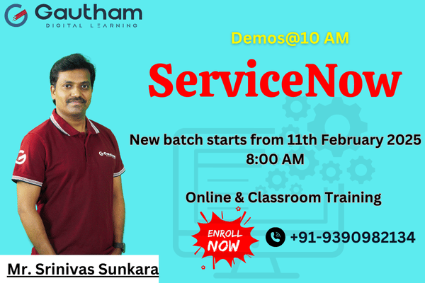 ServiceNow Live Classes : New Batch Starts from 11th February 2025 8:00 AM cover
