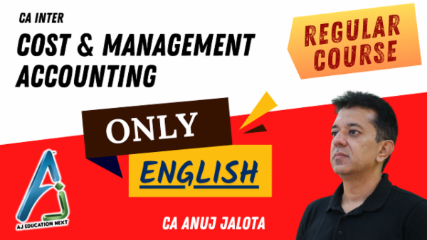CA INTER - Costing - Paper 4 - Regular Batch - Full English cover