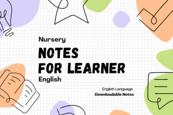 Notes - Nursery - English cover