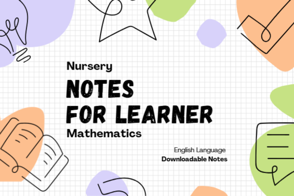 Note - Nursery - Mathematics cover