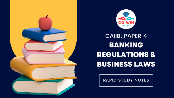 CAIIB Rapid Study Notes: Paper 4: Banking Regulations & Business Laws (Online Only) cover
