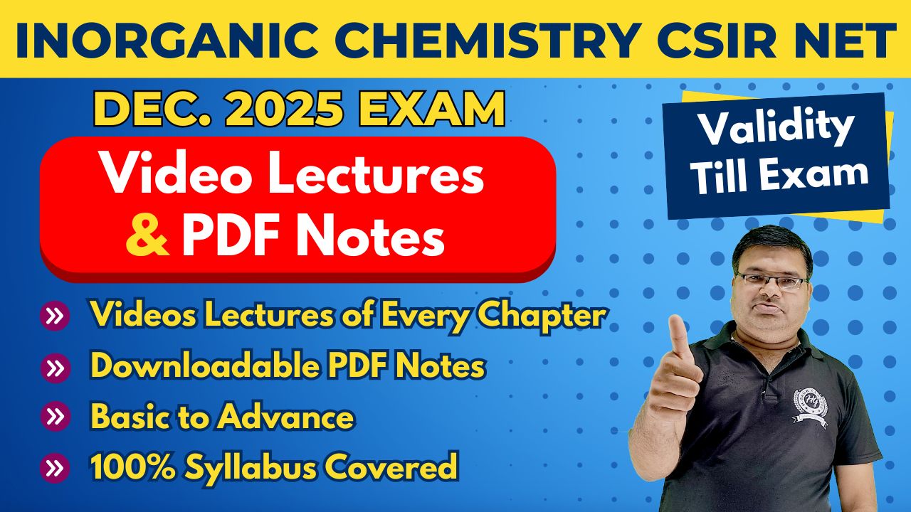 Video Lectures CSIR NET Dec. 2025 Inorganic Chemistry (Validity Till Exam) cover
