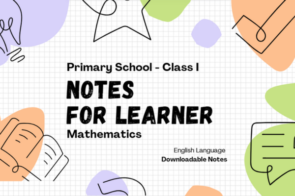 Notes - Class 1 - Mathematics cover