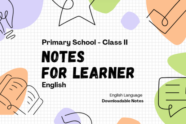Notes - Class 2 - English cover